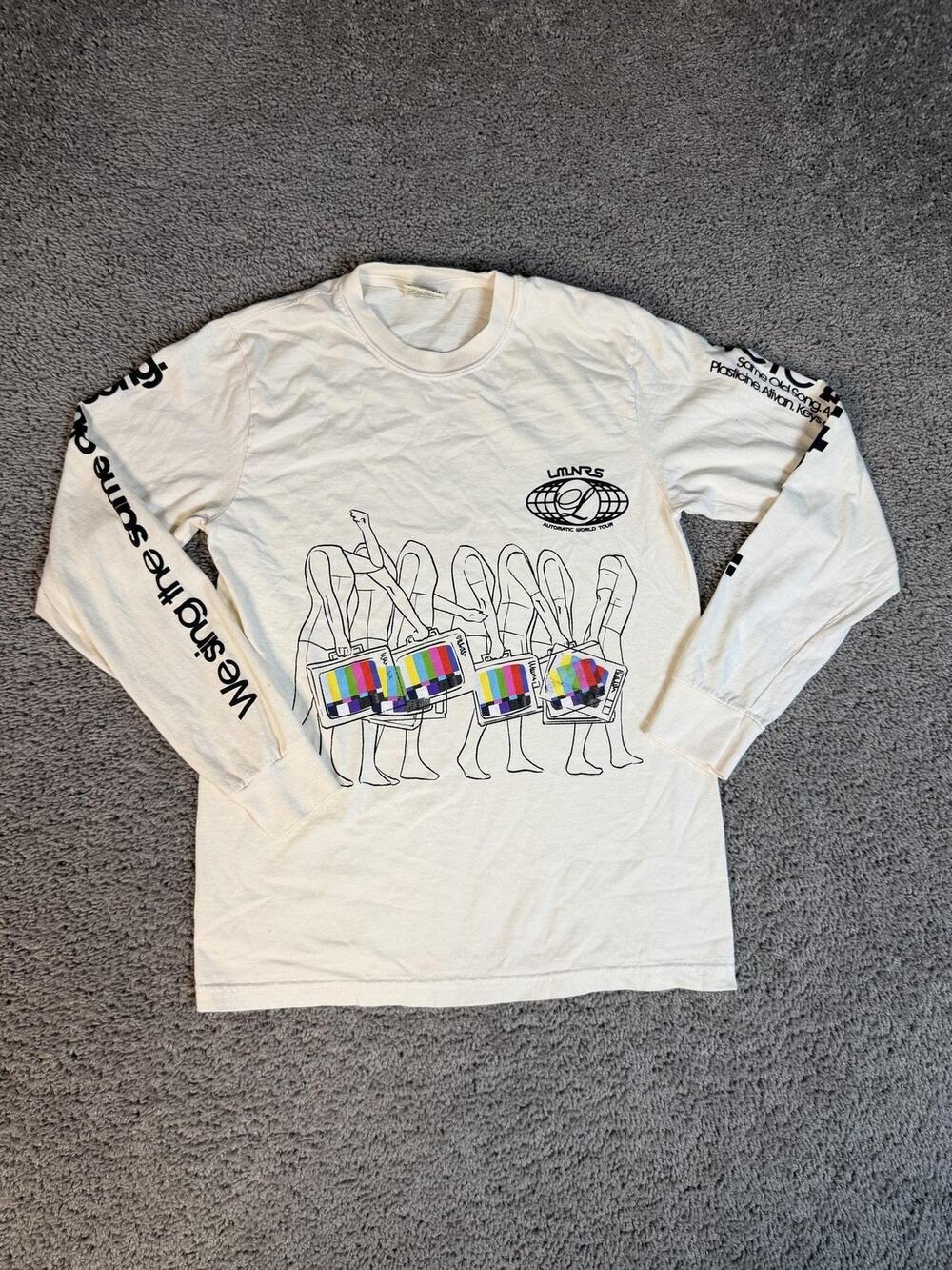 The Lumineers Shirt Mens S White 2025 Automatic World Tour Concert Long Sleeve
